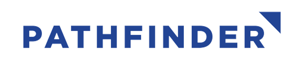 The "PATHFINDER" logo features blue text with a stylized arrow, symbolizing navigation or discovery.